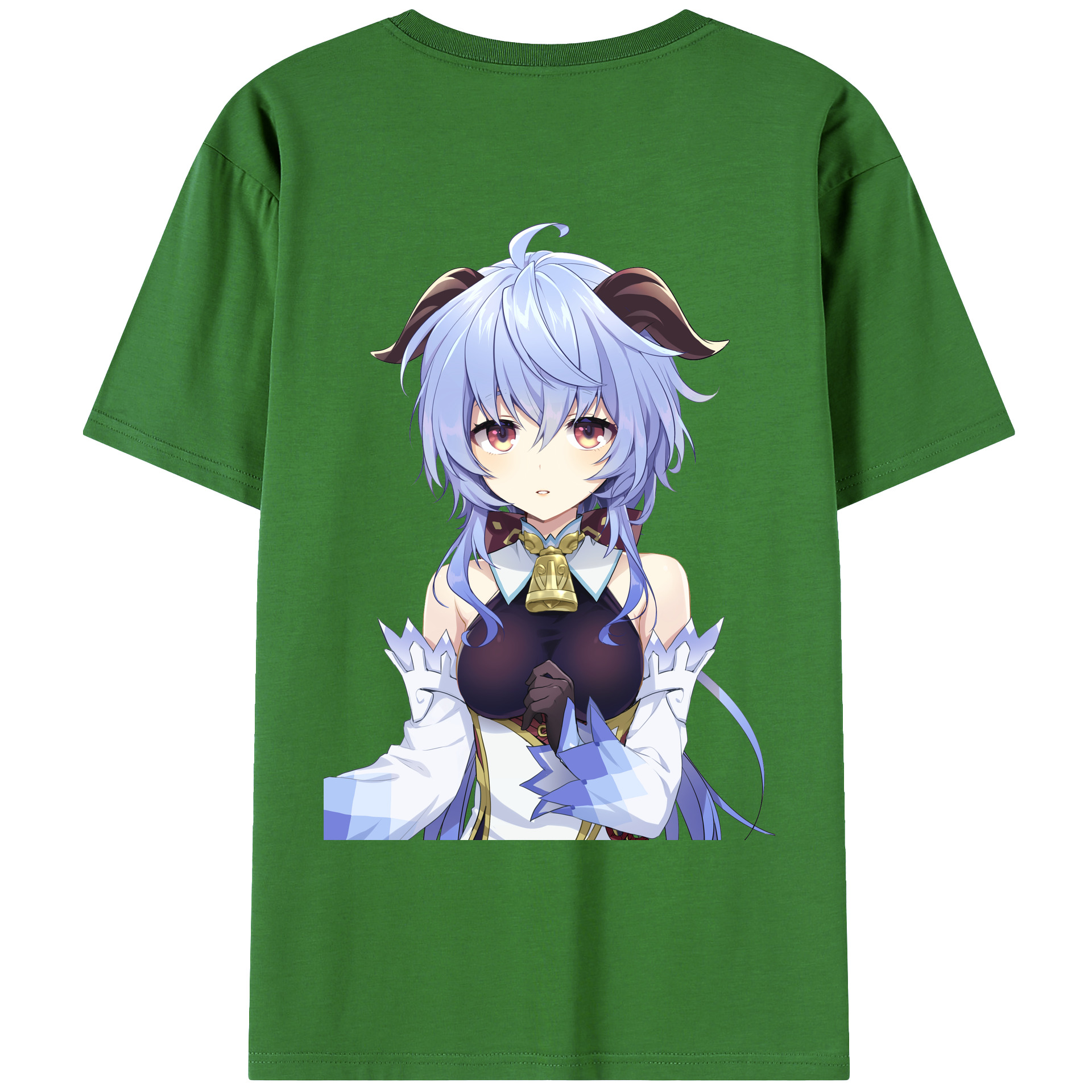 げんし神 甘雨 かんう genshin Ganyu レディース半袖Tシャツ(バックプリント)